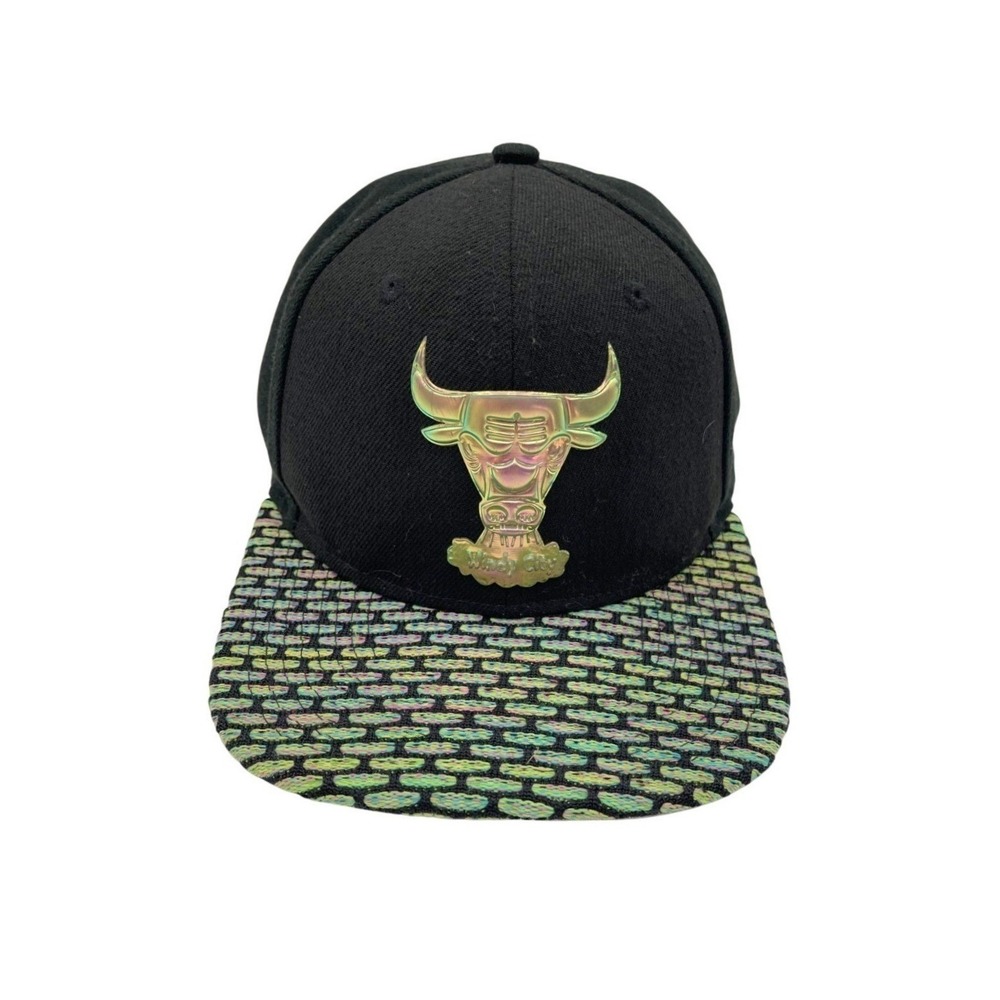 New Era 9FIFTY Chicago Bulls Mens Black Original Fit Snapback NBA Hat Cap OSFM